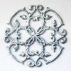 Floral Designed Metal Wall Hanging