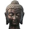 Light Weight Black Buddha Face