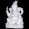 White Colour Sitting Ganesha Statue