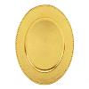 Gold Beaded Brass Mirror Polish Charger Plate