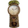 Palm Wood Crafted Clock