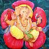 Multicolour Combined Ganesha Painting