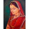 Colourful Canvas Rajwada Painting