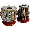 Brass Nickel Finished Designer Tabla