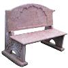 Two Seater Bench with Wide Backrest