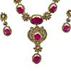 Ruby Stone Studded Necklace Set