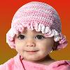 Pink Coloured Crochet Cap