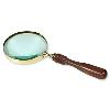 Metal Made Magnifying Glass With Wooden Handle