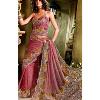 Designer Embroidered Georgette Saree