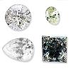 Round/ Oval/ Square Shaped White Diamond