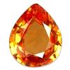 Pear Shaped Orange Sapphire Gemstone