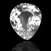 Pear Shaped White Sapphire Gemstone