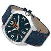 Wristwatch With Denim/ Canvas Strap