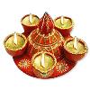 Colourful Decorative Clay Diya