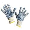 Cotton Made Double Side Pvc Dotted Hand Gloves