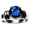 Synthetic Blue Sapphire Rings