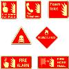 Glow In Dark Type Fire Equipment Signs