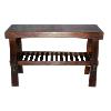 Wooden Console Table With Bottom Rack