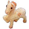 Pearl Studded Horse Statue