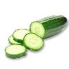 Roughly Cylindrical Fresh Cucumber