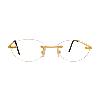 Golden Coloured Rimless Spectacles