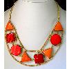 Geometrical Shaped Beaded Necklace