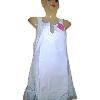 Sleeveless White Cotton Kurti