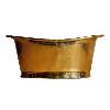 Antique Brass Finished Copper Made Bathtub