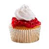 Strawberry Topped Cup Cake