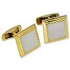 Designer Square Shaped Gold Cufflink For Men