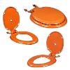 Orange Coloured Toilet Seat Cover