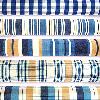 Check And Stripe Designed Fabric