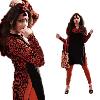 Red And Black Coloured Printed Kurti