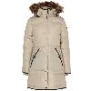 Puffer Coat With Fur Collar