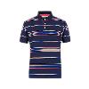 Stripe Designed Navy Blue T-Shirt