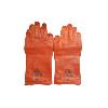 Rubber Made Orange Coloured Hand Glove