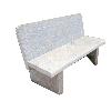 Granite Bench With Backrest