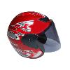 Red Coloured Open Face Helmet