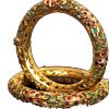 Intricately Designed Golden Bangle