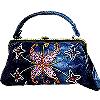 Blue Embroidered Bags