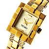 Titan Wrist Watches With Golden Case