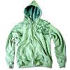 Green Colored Sweatshirt With A Hood