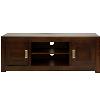 Tv Media Unit Made Of Fruit Wood With A Deep Walnut Finish