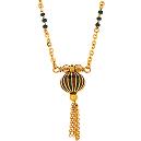 Graduated Beads Designer Mangalsutra In 22k Yellow Gold