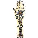 Kundan Studded Hand Tattoo