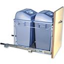 Pull-out Double Waste Bin With Dual Compartments