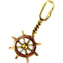 Brass Made Wheel Key Ring