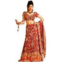 Ghagra Choli With Brocade Embroidered Dupatta