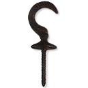 Large Egyptian Black Antique Tie Back Hook