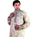 Sherwani With Grey Colored Kurta